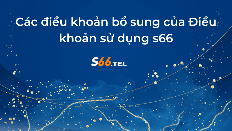 Phạm vi của Điều khoản sử dụng s66